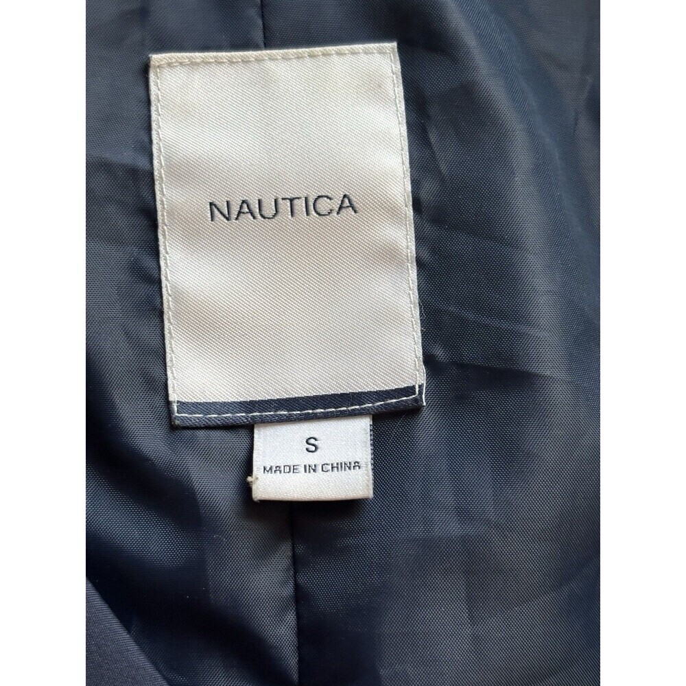 NAUTICA Anorak Windbreaker Hooded Lightweight Navy Rain Jacket Women’s Size XS - Picture 9 of 15